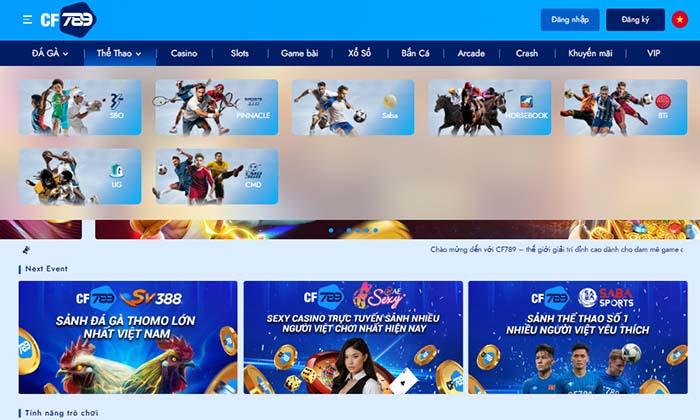 Các sảnh cược hàng đầu tại Thể Thao CF789 Các sảnh cược hàng đầu tại Thể Thao CF789