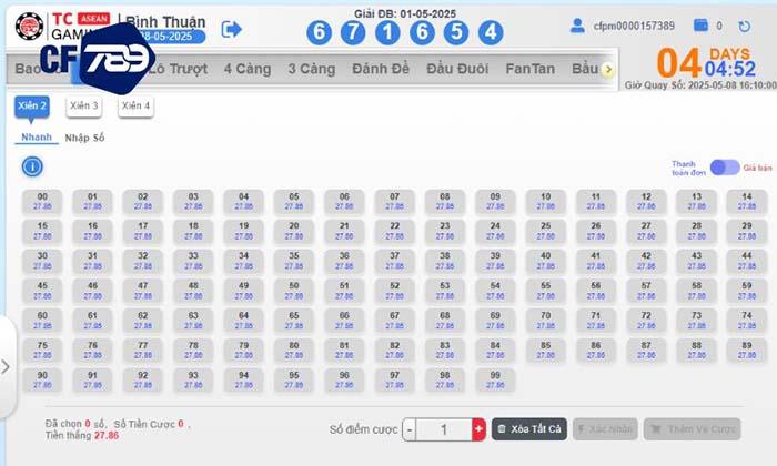 Luật chơi Lô Đề 3 Miền tại CF789 Luật chơi Lô Đề 3 Miền tại CF789