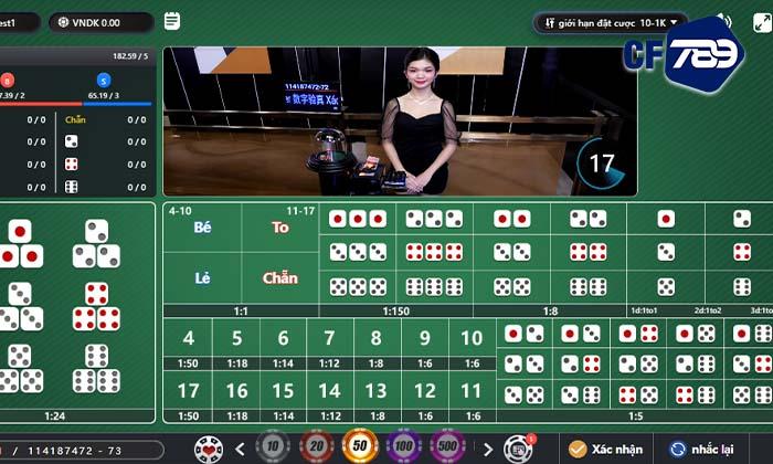 Tài Xỉu tại Casino CF789 có nhiều cửa đặt cược hấp dẫn Tài Xỉu tại Casino CF789 có nhiều cửa đặt cược hấp dẫn